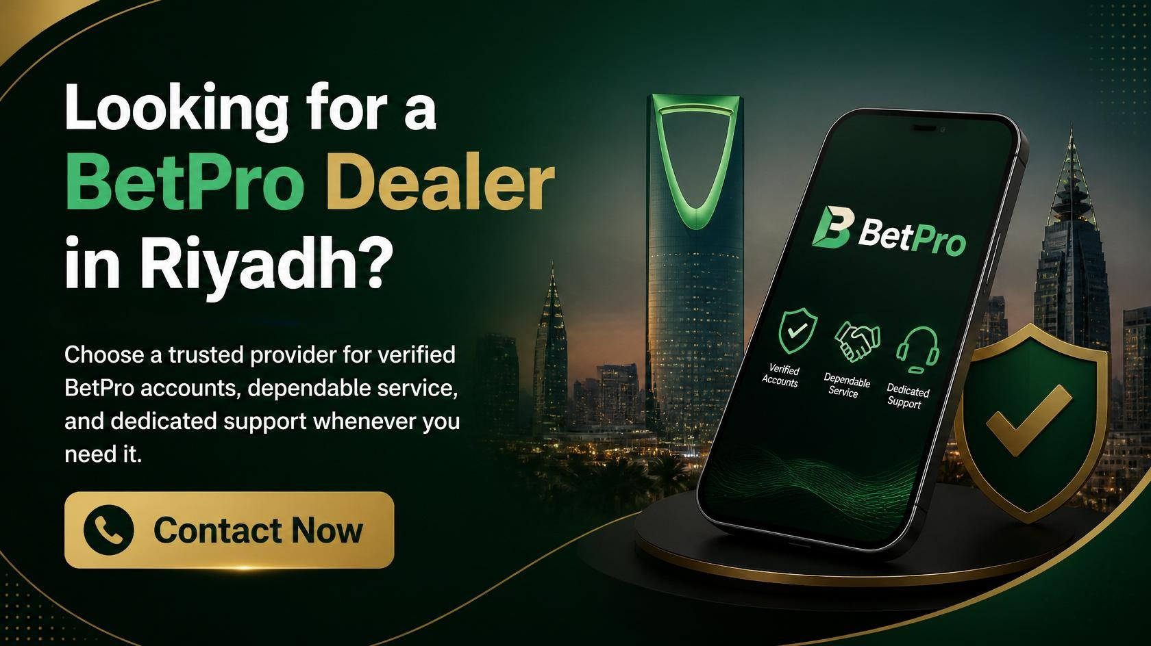 Looking for a BetPro Dealer in Riyadh